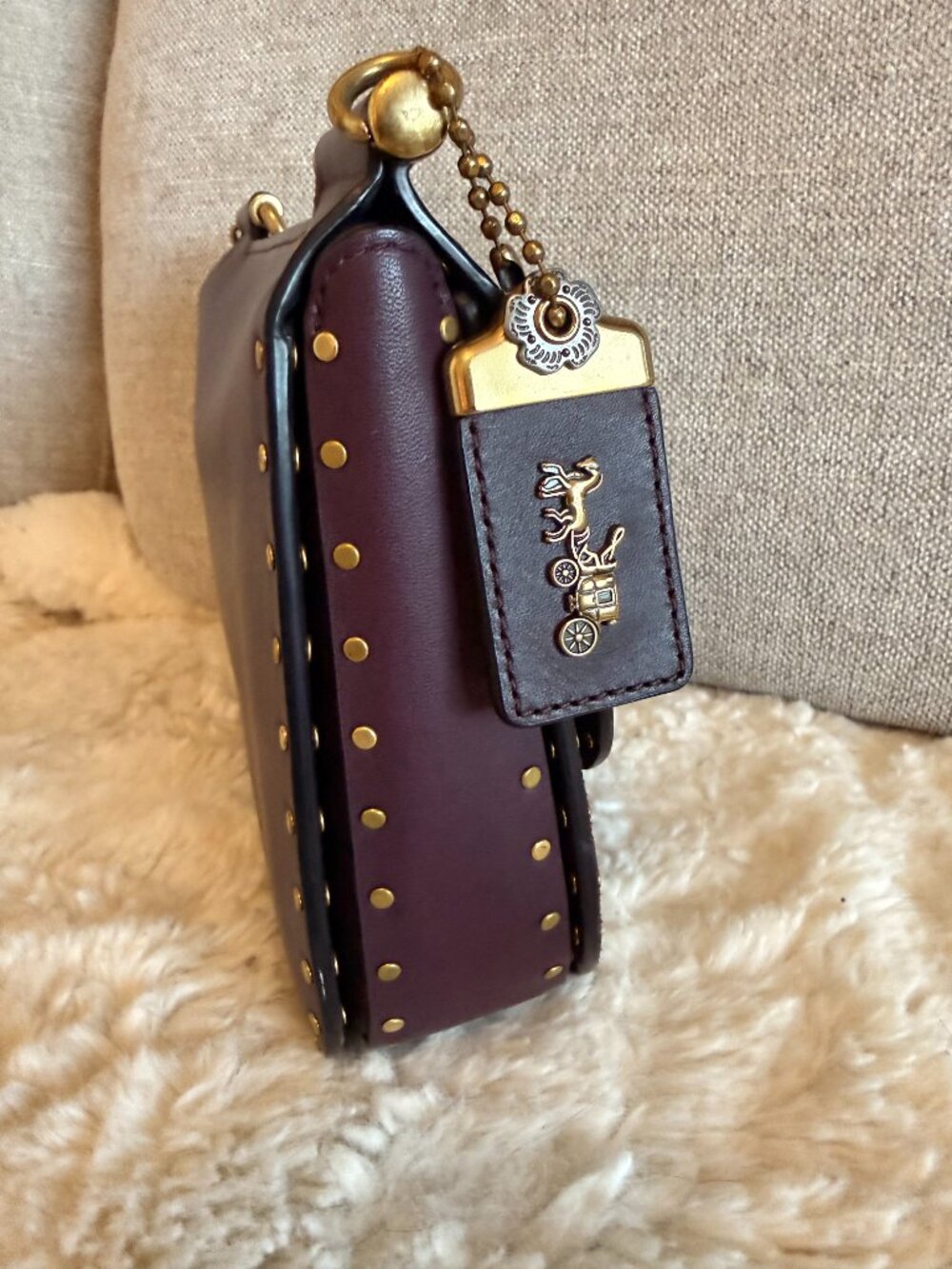 Coach Sample Ellie With Rivets Bag - Picture 4 of 12